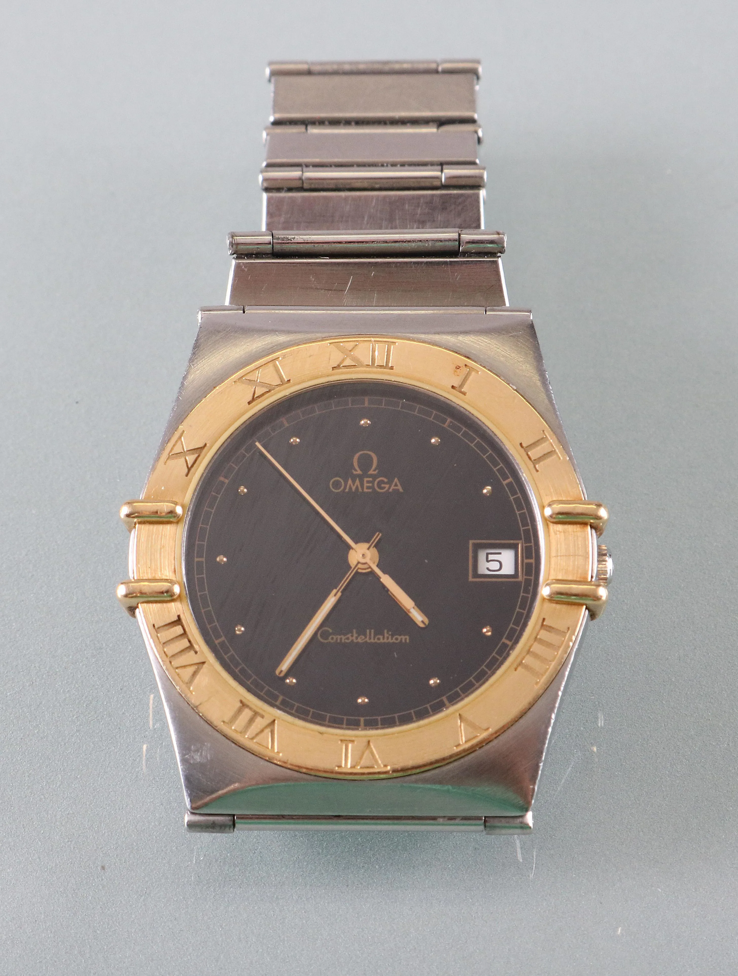 Omega Constellation 396.1070 33mm Yellow gold and stainless steel Black 1