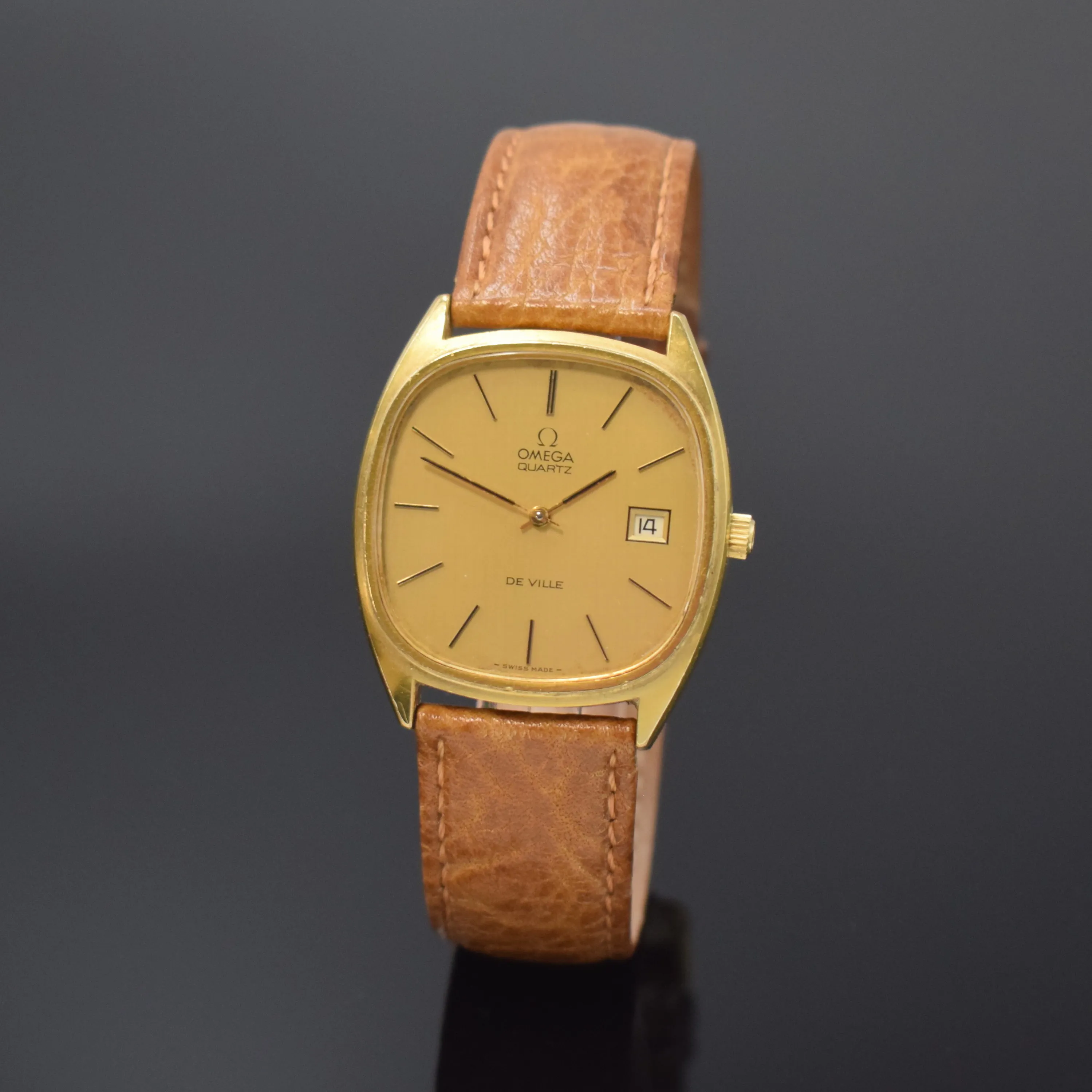 Omega De Ville 192.0028 34mm Gold-plated Champagne