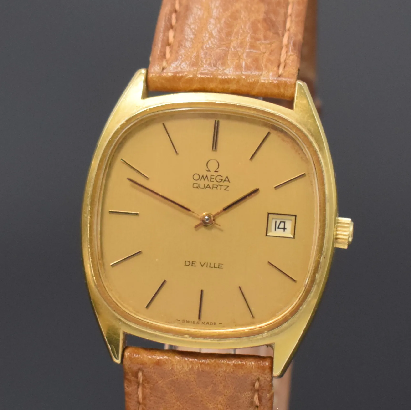 Omega De Ville 192.0028 34mm Gold-plated Champagne 1