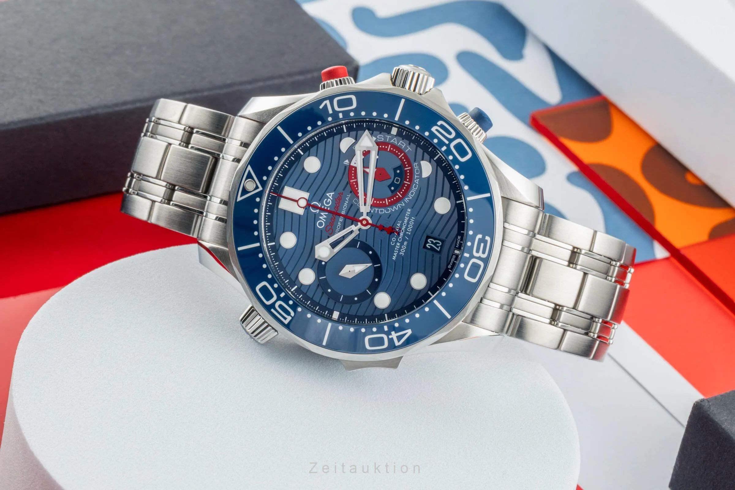 Omega Seamaster Diver 300M 210.30.44.51.03.002 44mm Stainless steel Blue 1