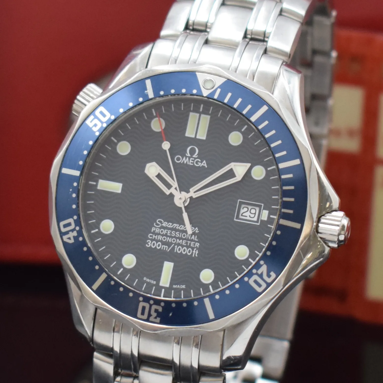 Omega Seamaster Diver 300M 25318000 41mm Stainless steel Blue 1