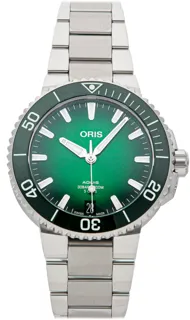 Oris Aquis 01 400 7769 4157-07 8 22 09PEB Stainless steel Green