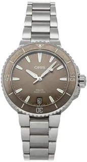 Oris Aquis 01 733 7731 4156-07 8 18 05P Stainless steel Brown