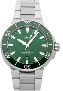 Oris Aquis Date 01 733 7730 4157-07 8 24 05PEB Stainless steel Green