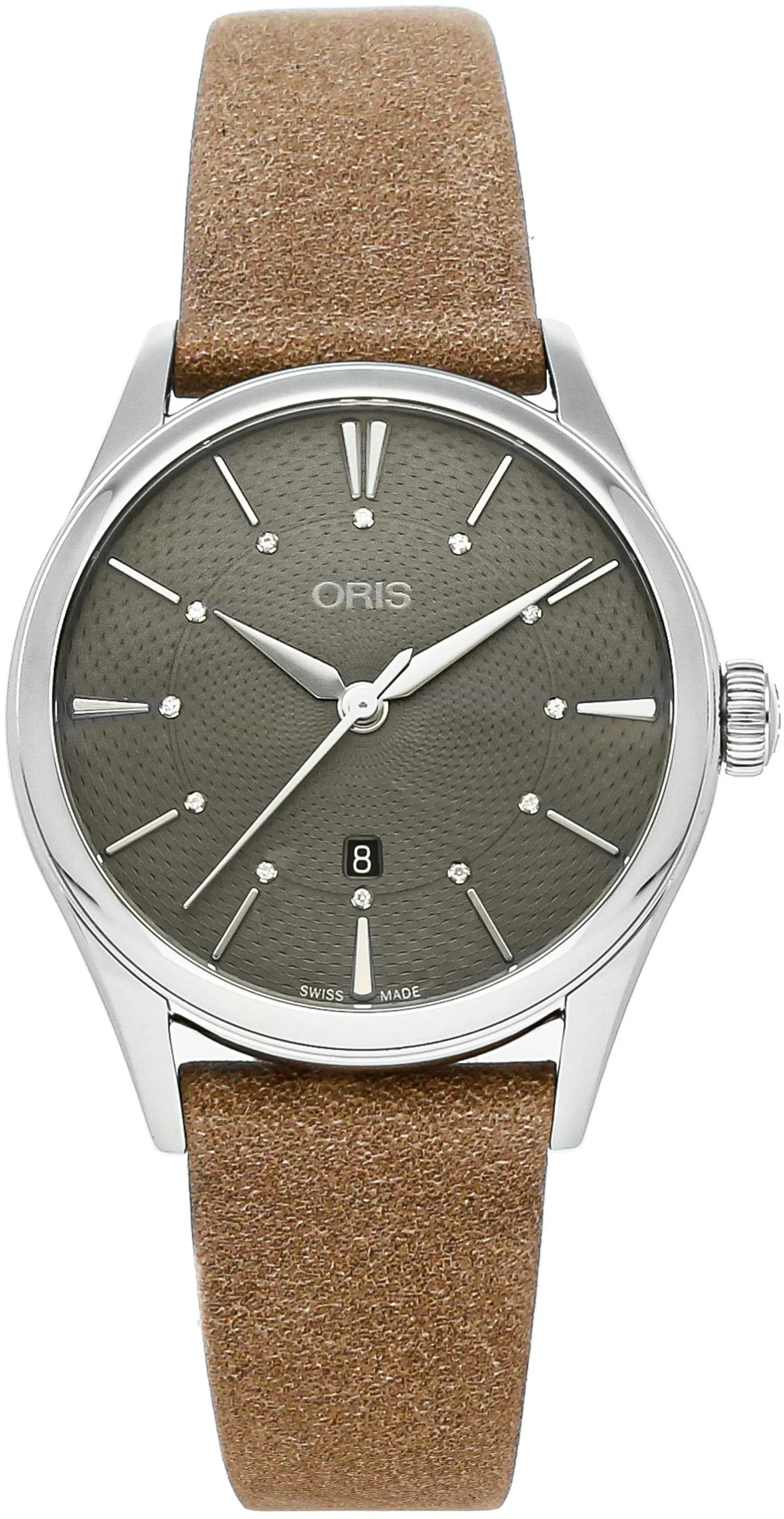 Oris Artelier Date 01 561 7724 4053-07 5 17 33FC 33mm Stainless steel Gray