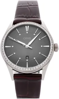 Oris Artelier Date 01 561 7724 4953-07 5 17 63FC Stainless steel Gray