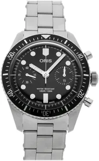 Oris Divers 01 771 7791 4054-07 8 20 18 Stainless steel Black