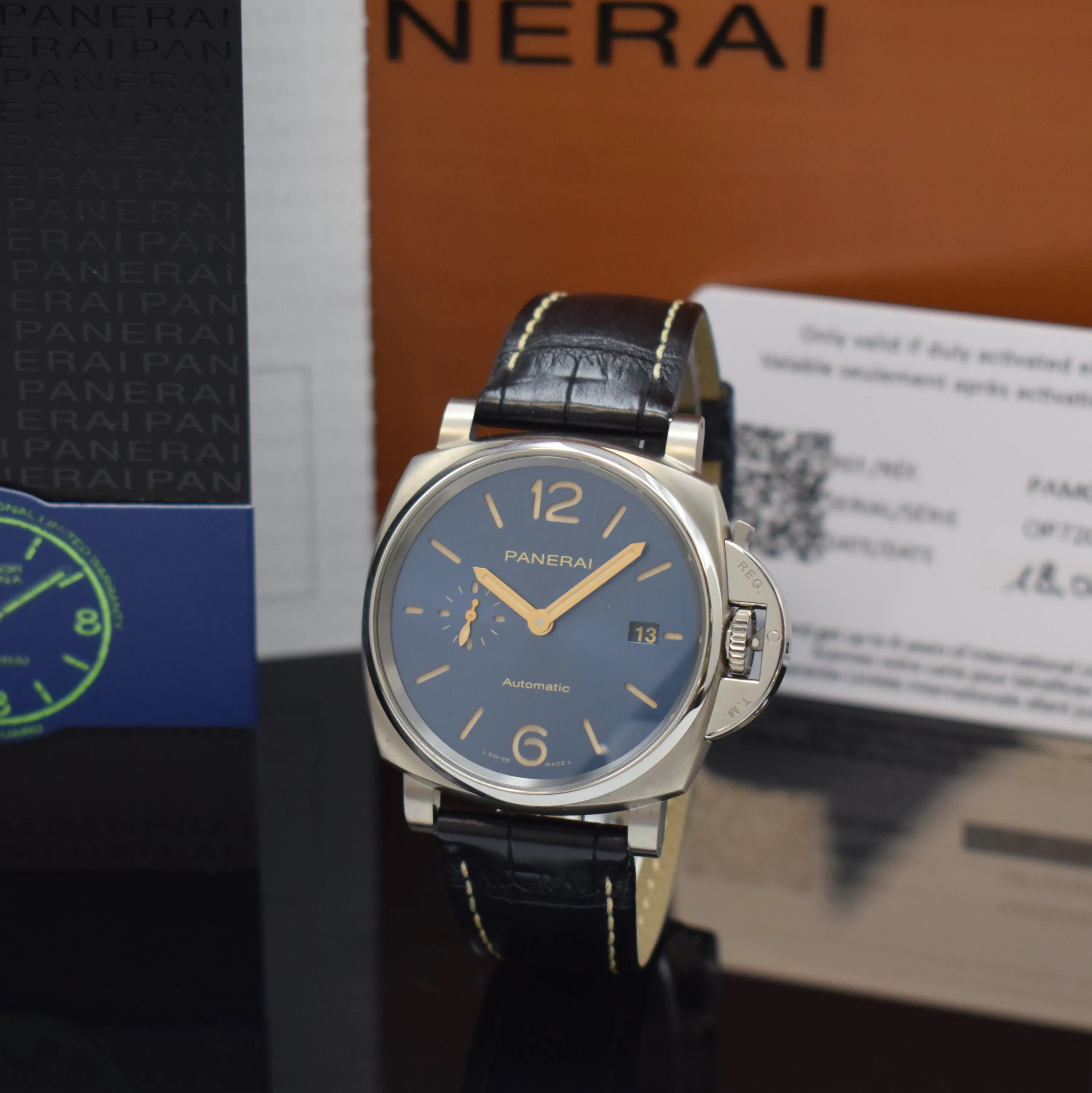 Panerai Luminor Due PAM 00927 42mm Titanium Blue