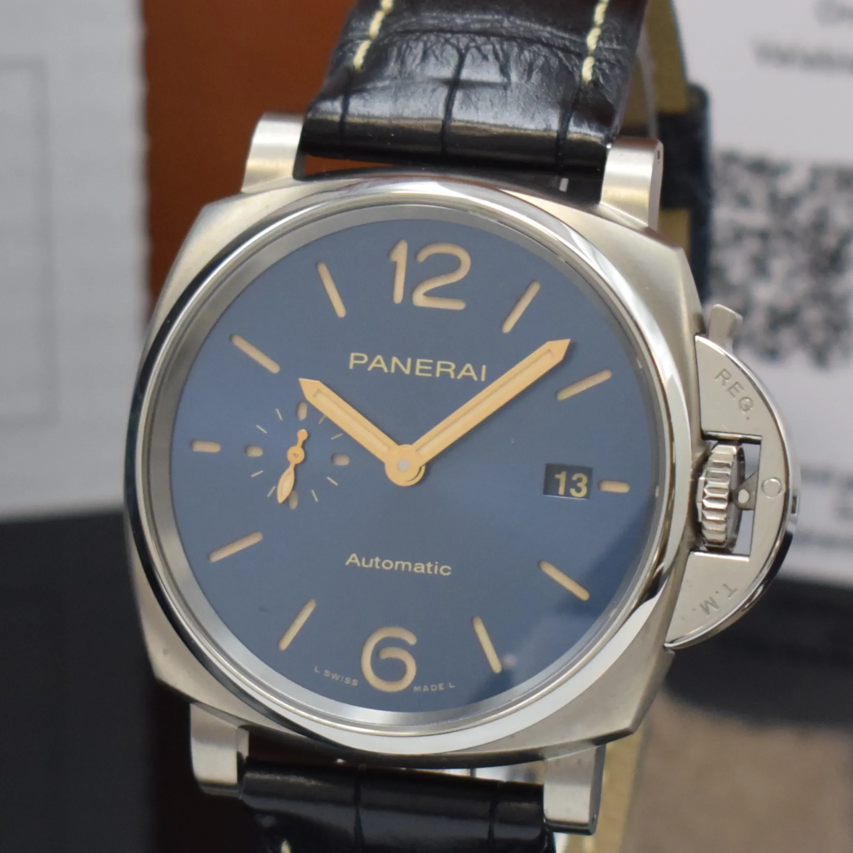 Panerai Luminor Due PAM 00927 42mm Titanium Blue 1