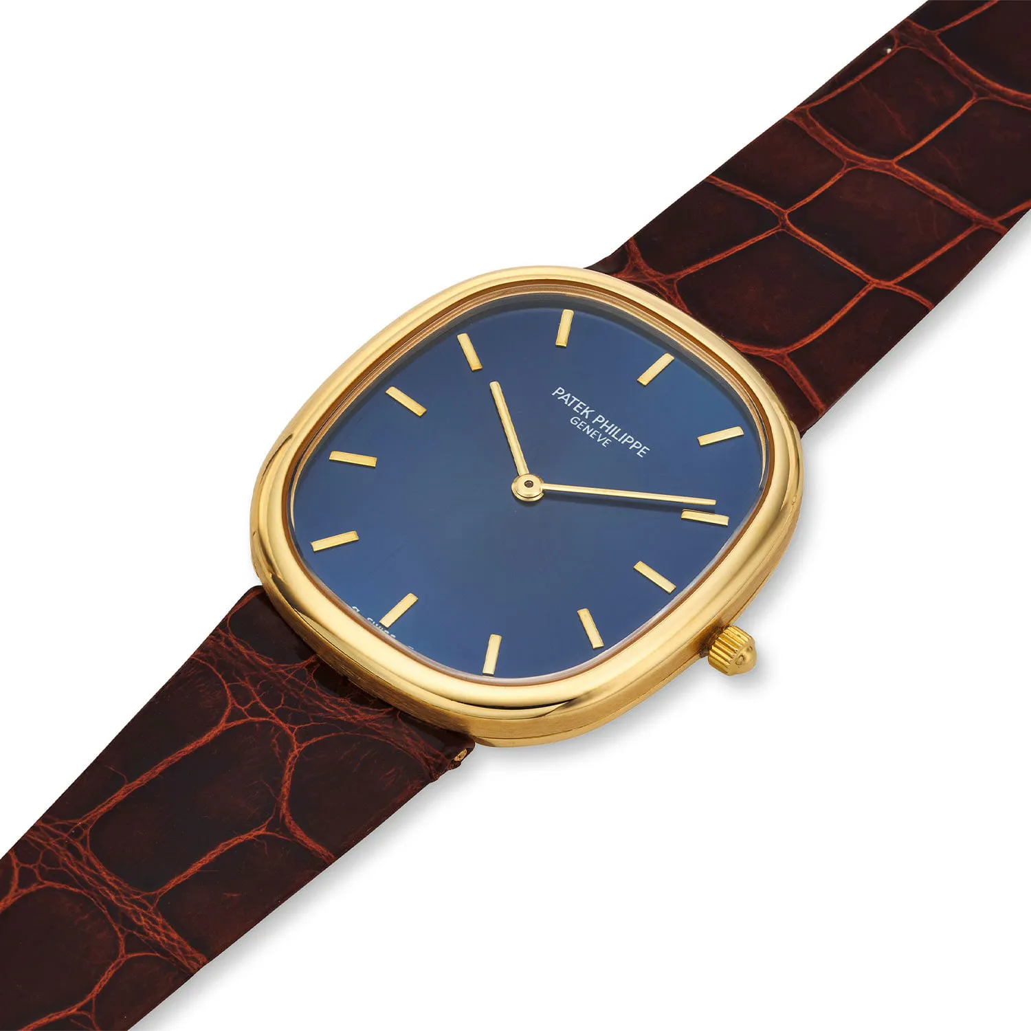 Patek Philippe Golden Ellipse 3738/100J-012 31mm Yellow gold Blue 2