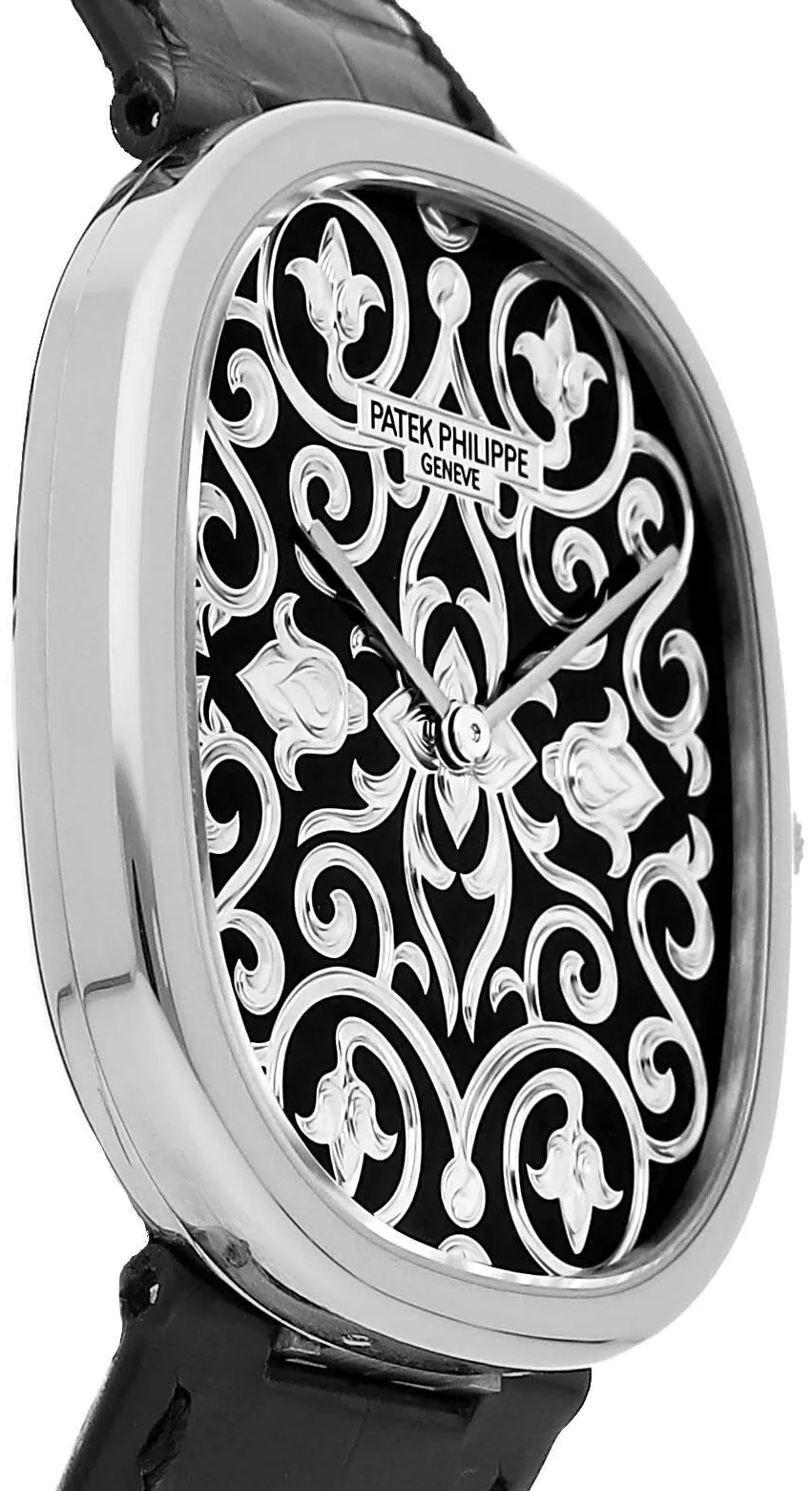 Patek Philippe Golden Ellipse 5738/51G-001 34mm White gold Black 2