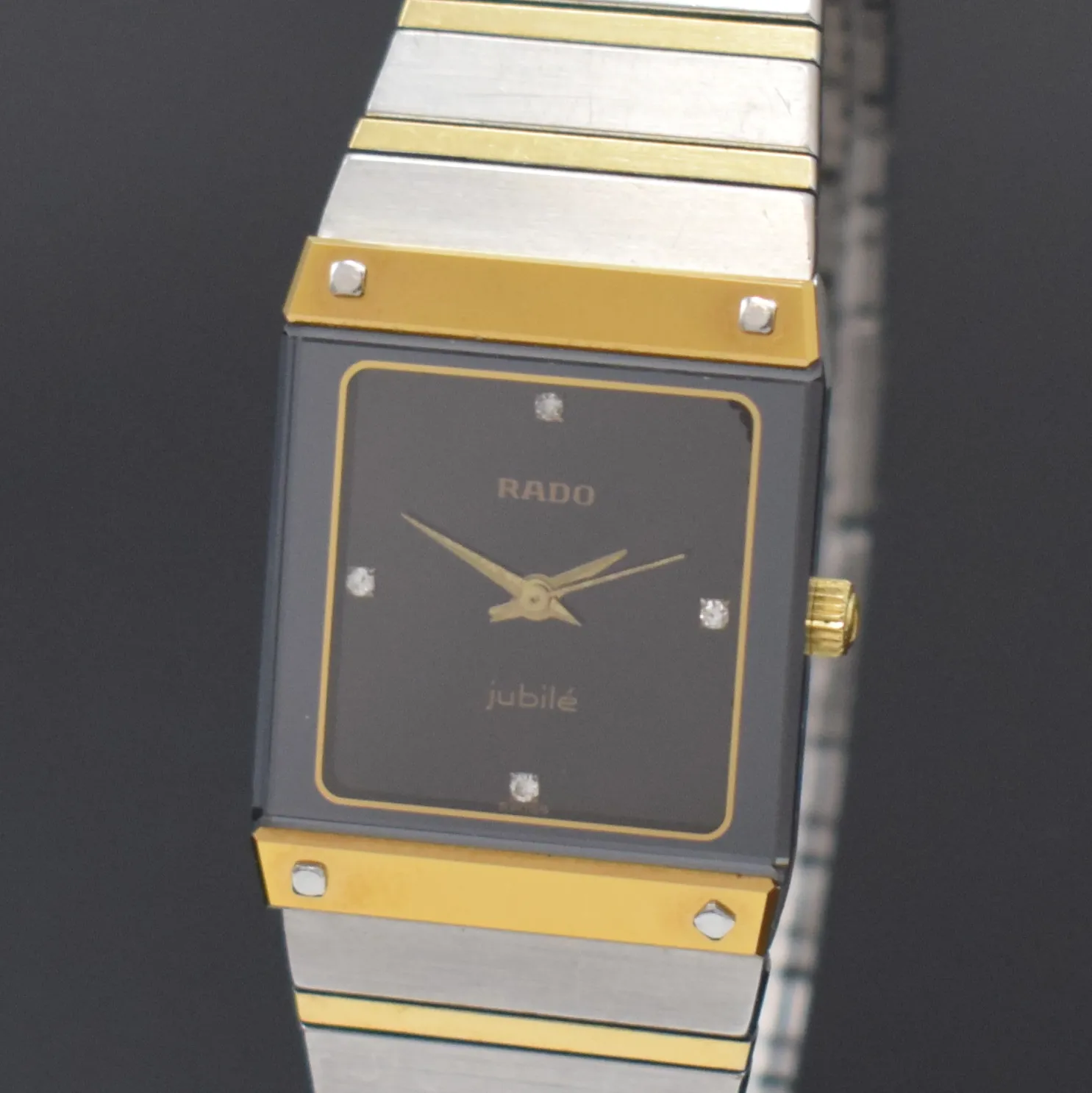 Rado Jubilé 110.0197.3 23mm Yellow gold and Stainless steel Black 1