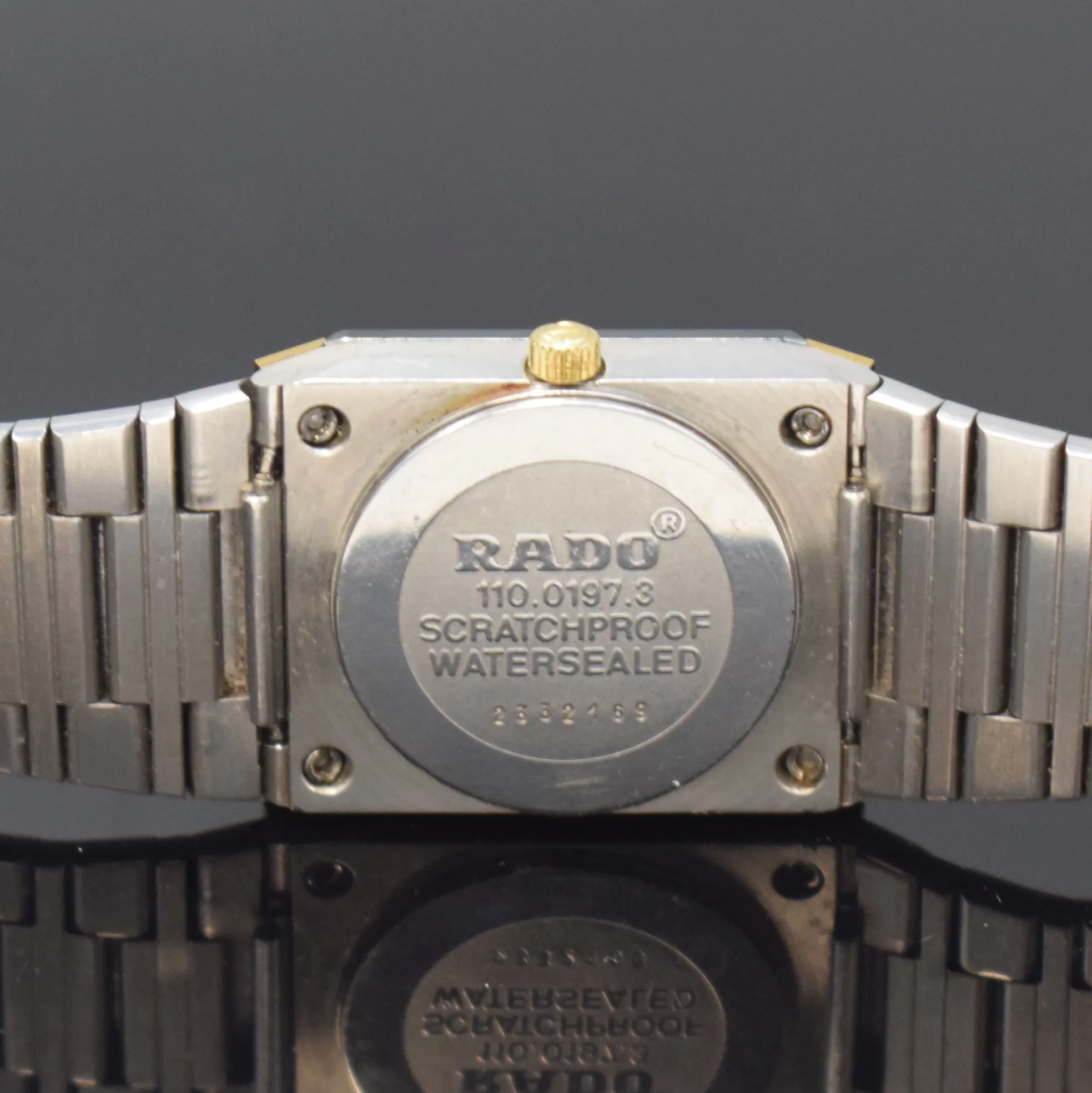 Rado Jubilé 110.0197.3 23mm Yellow gold and Stainless steel Black 4