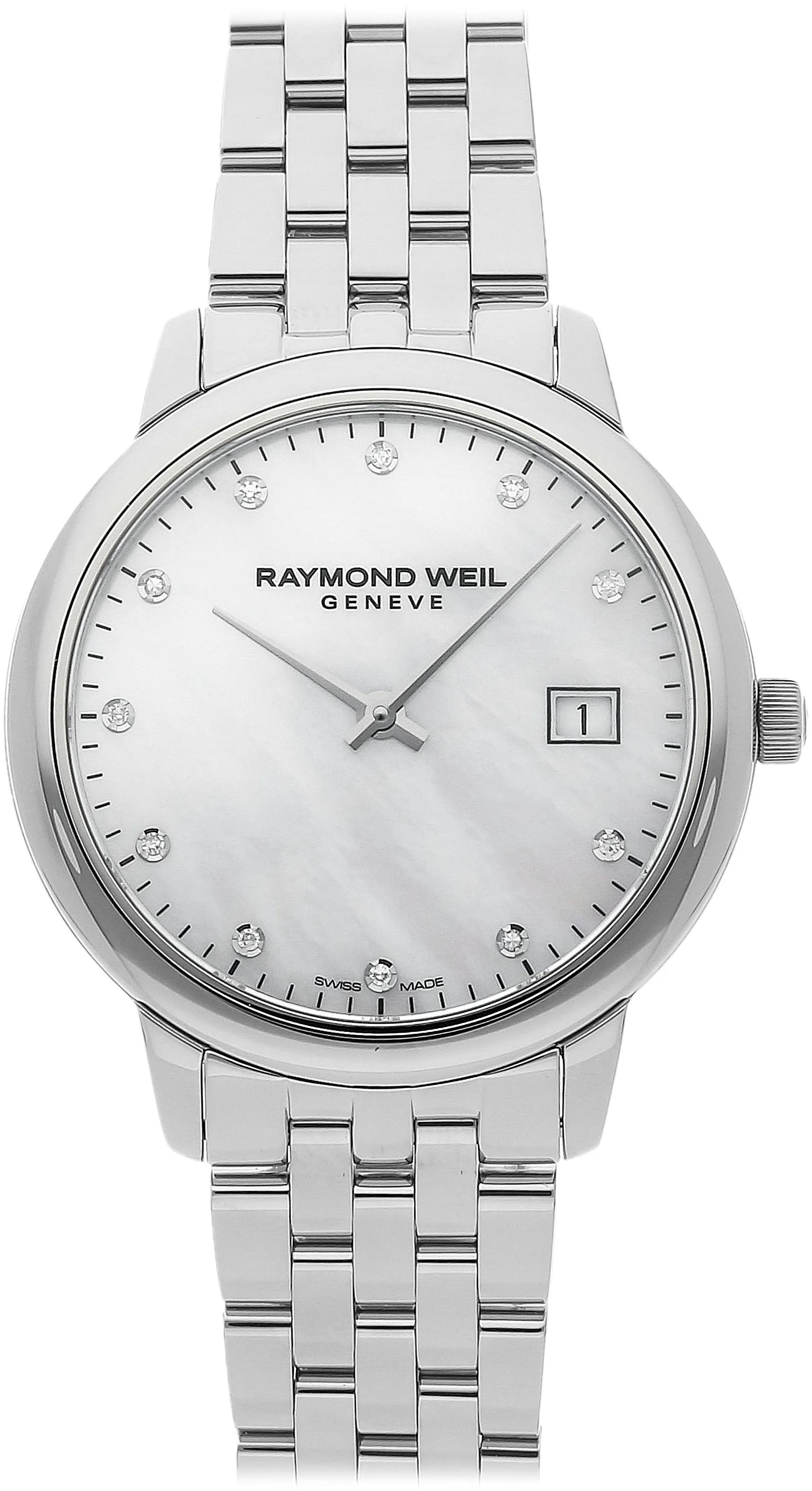 Raymond Weil Toccata 5385-ST-97081 34mm Stainless steel White and Mother-of-pearl