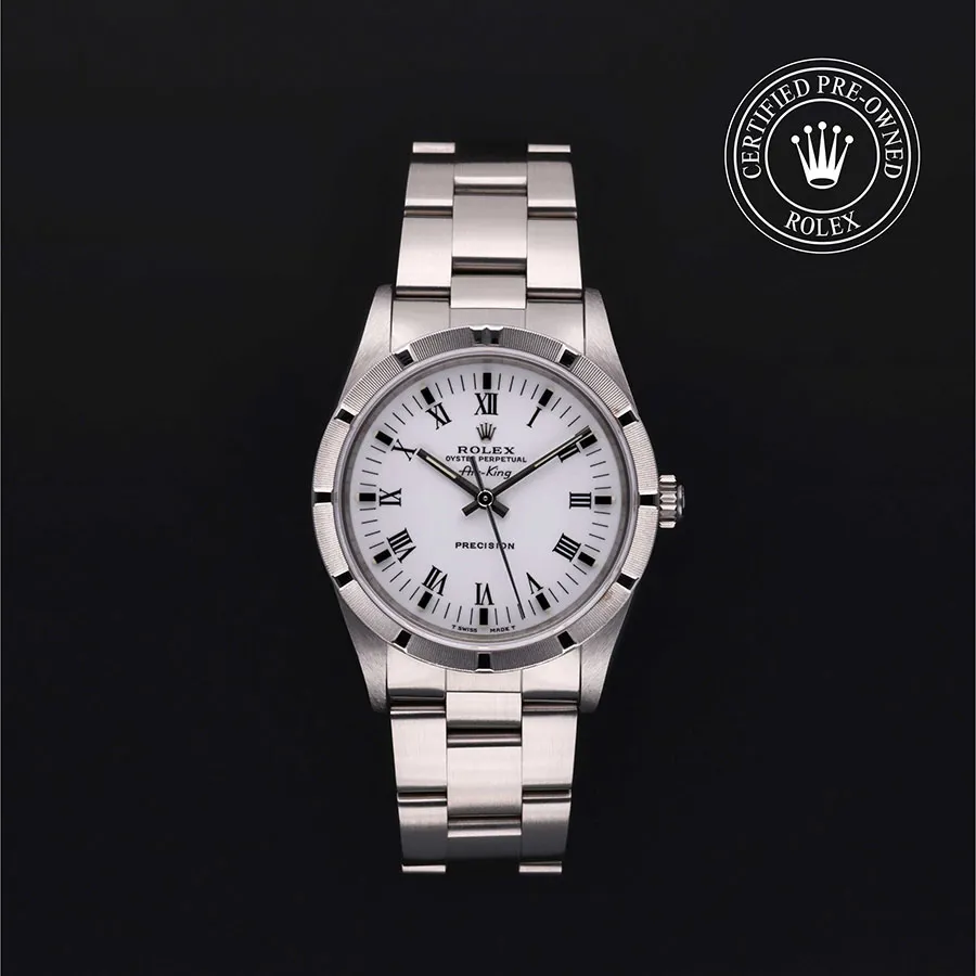 Rolex Air King 14010 34mm Oystersteel White