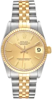 Rolex Datejust 68273 Stainless steel Champagne