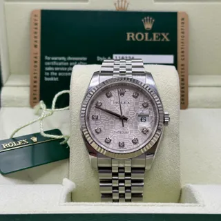 Rolex Datejust 36 116234-0087 White gold and Stainless steel Silver