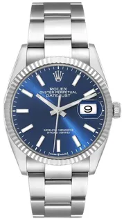 Rolex Datejust 36 126234-0018 White gold and Stainless steel Blue