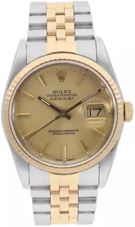 Rolex Datejust 36 16233 Stainless steel Champagne