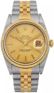 Rolex Datejust 36 16233 Stainless steel Champagne