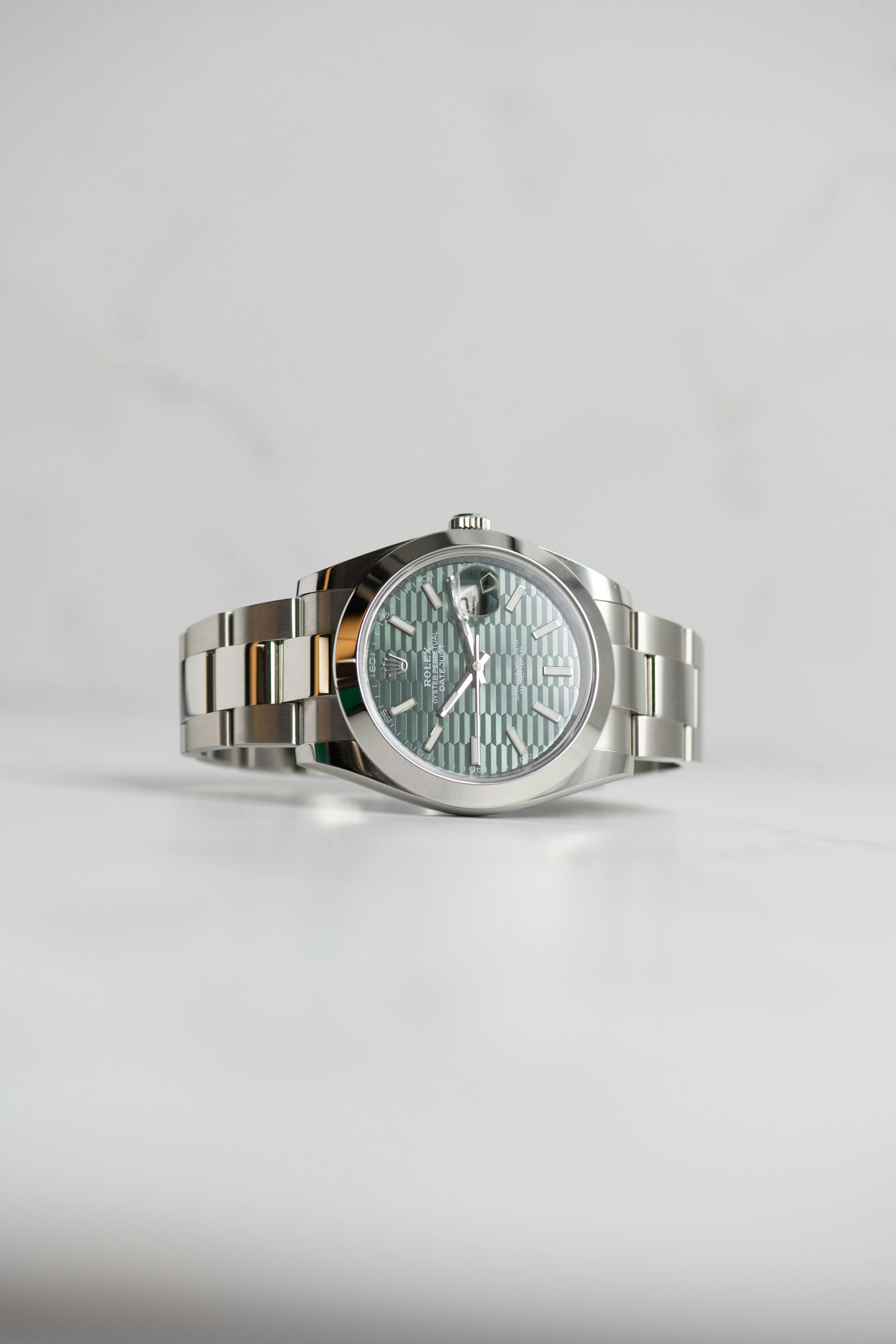 Rolex Datejust 41 126300 41mm Stainless steel Mint green 2