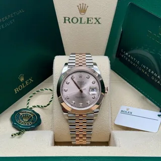 Rolex Datejust 41 126301 Rose gold and Stainless steel Gray