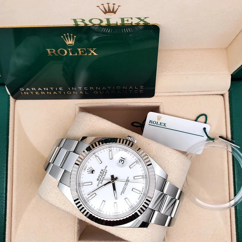 Rolex Datejust 41 126334-0009 41mm White gold and Oystersteel White