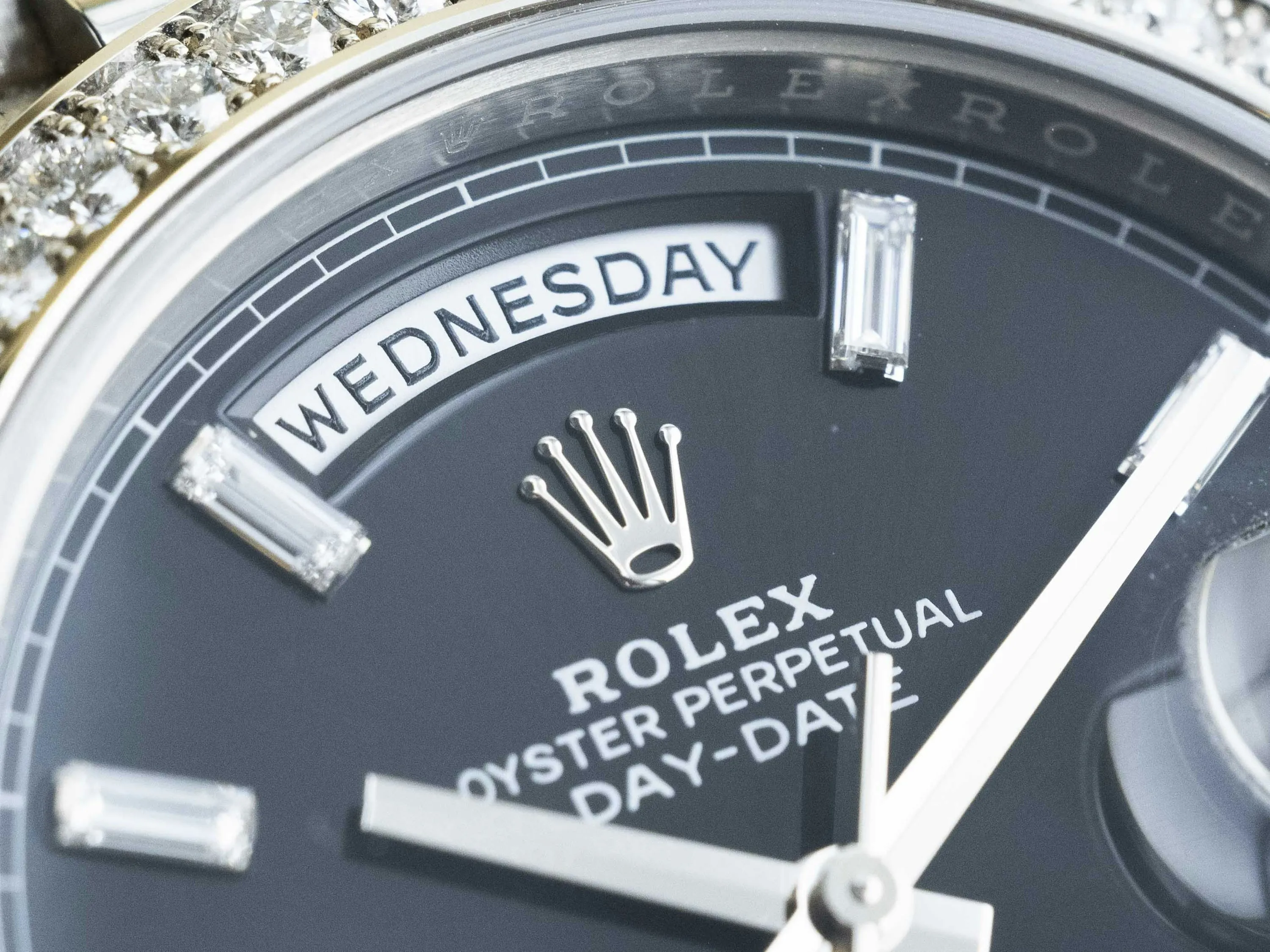 Rolex Day-Date 40 228349RBR 40mm White gold and Diamond Black 8