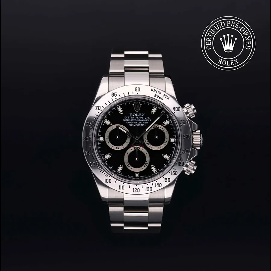 Rolex Daytona 116520 40mm Oystersteel Black