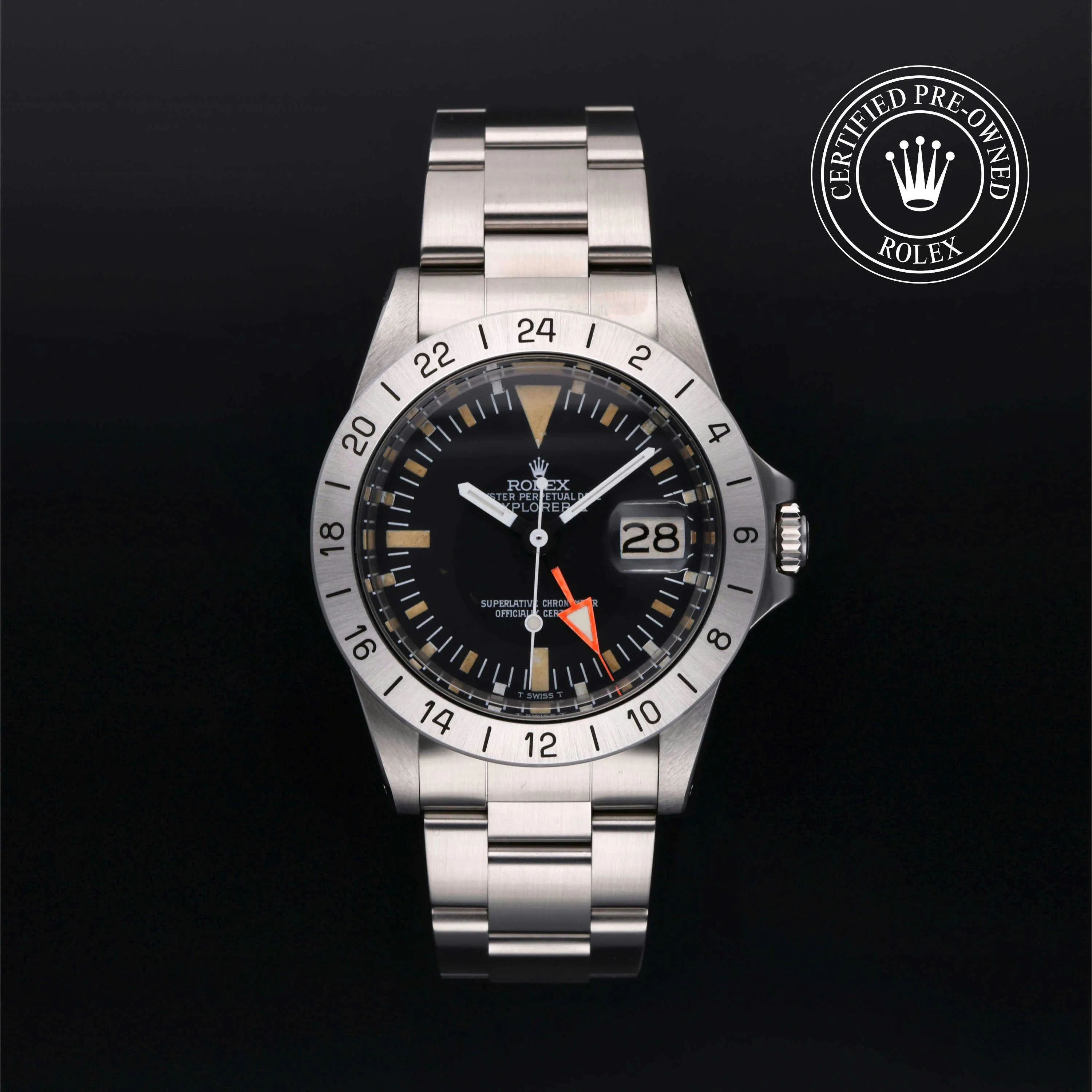 Rolex Explorer II 1655 40mm Stainless steel Black