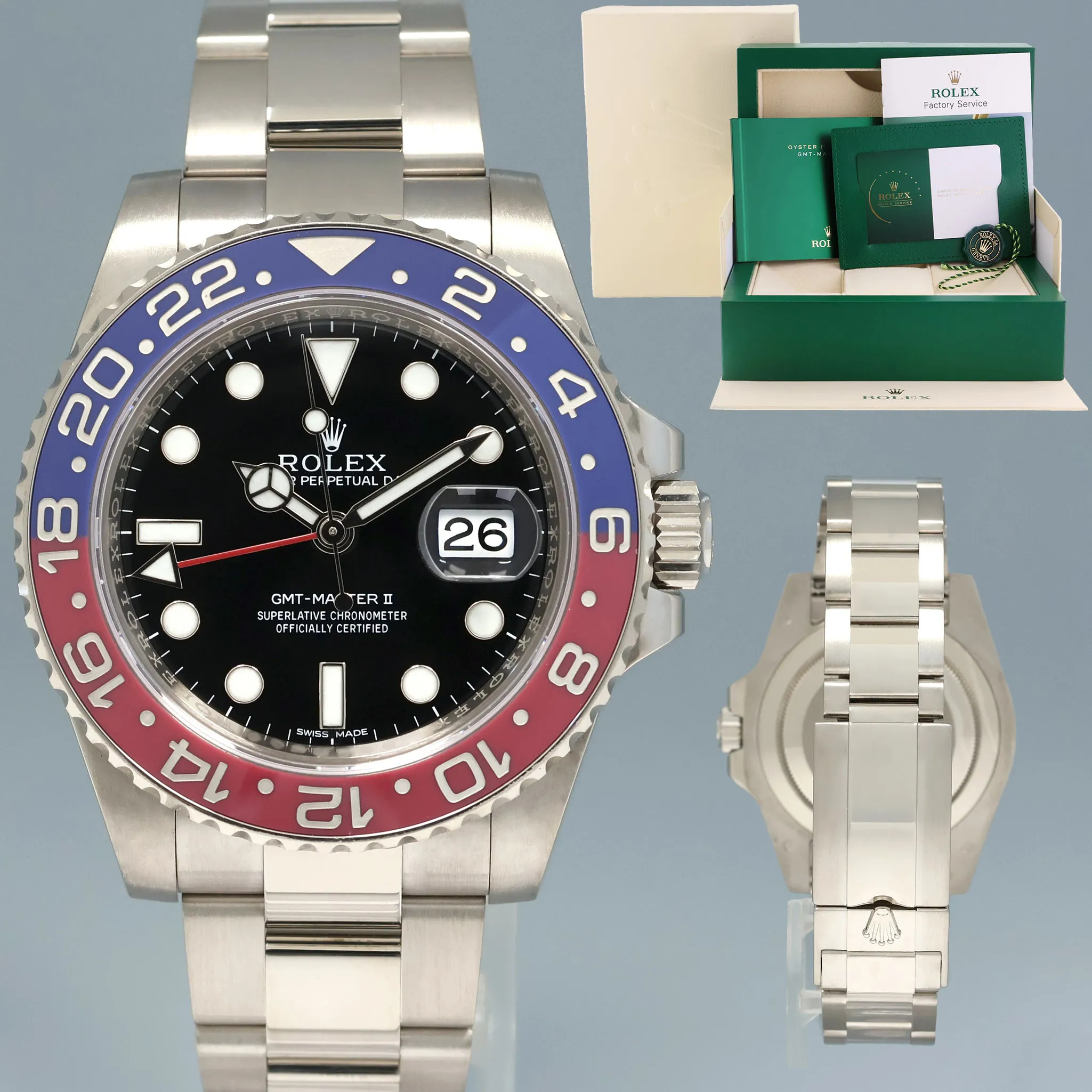 Rolex GMT-Master II 116719BLRO 40mm White gold Blue