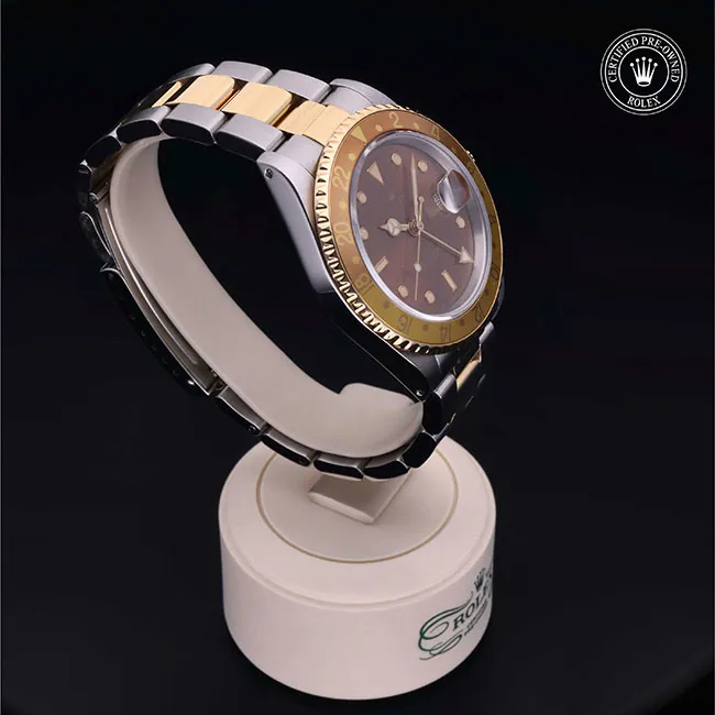 Rolex GMT-Master II 16713 40mm Yellow gold and Oystersteel Brown 1