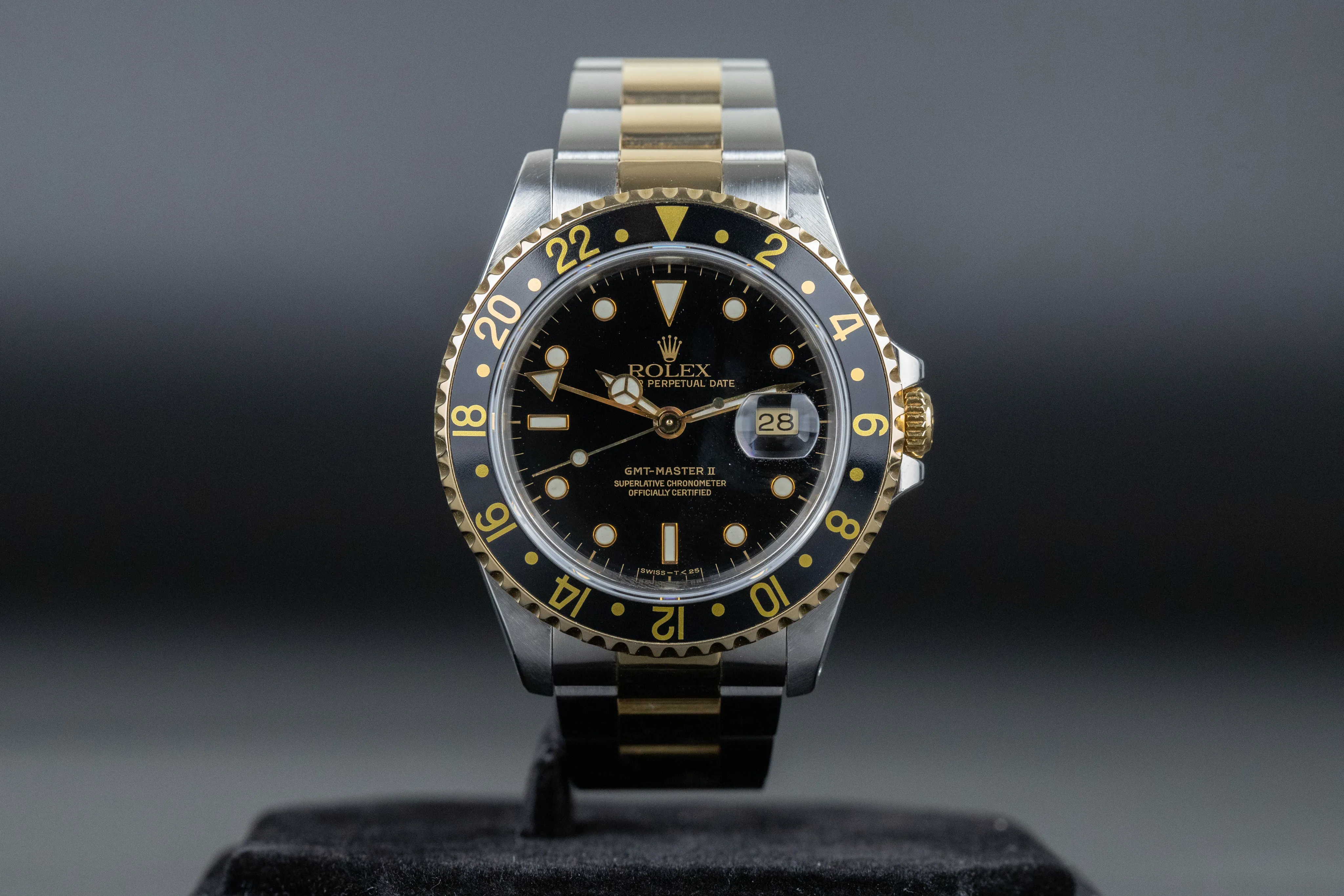 Rolex GMT-Master II 16713 40mm Yellow gold and Stainless steel Brown