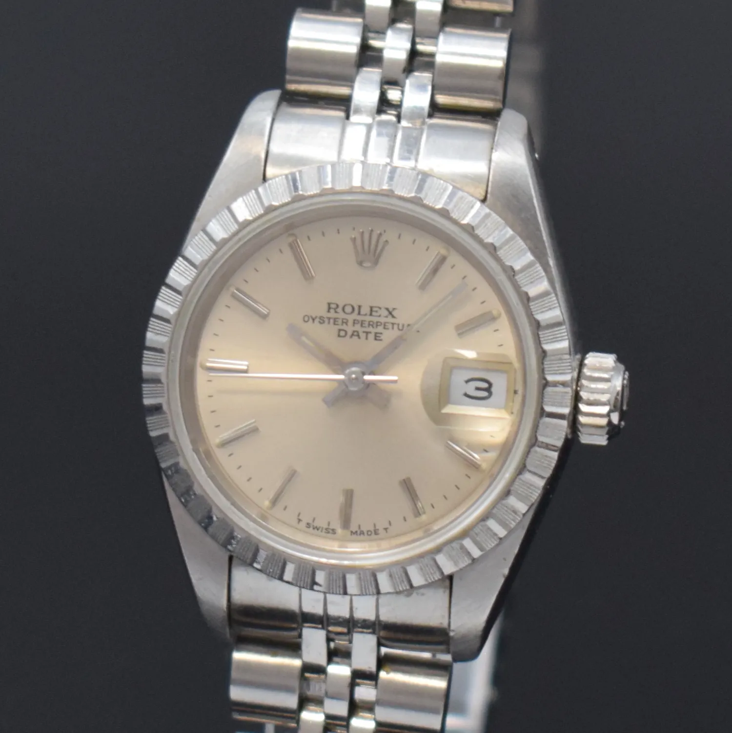 Rolex Oyster Perpetual Lady Date 69240 26mm Stainless steel Silver 1