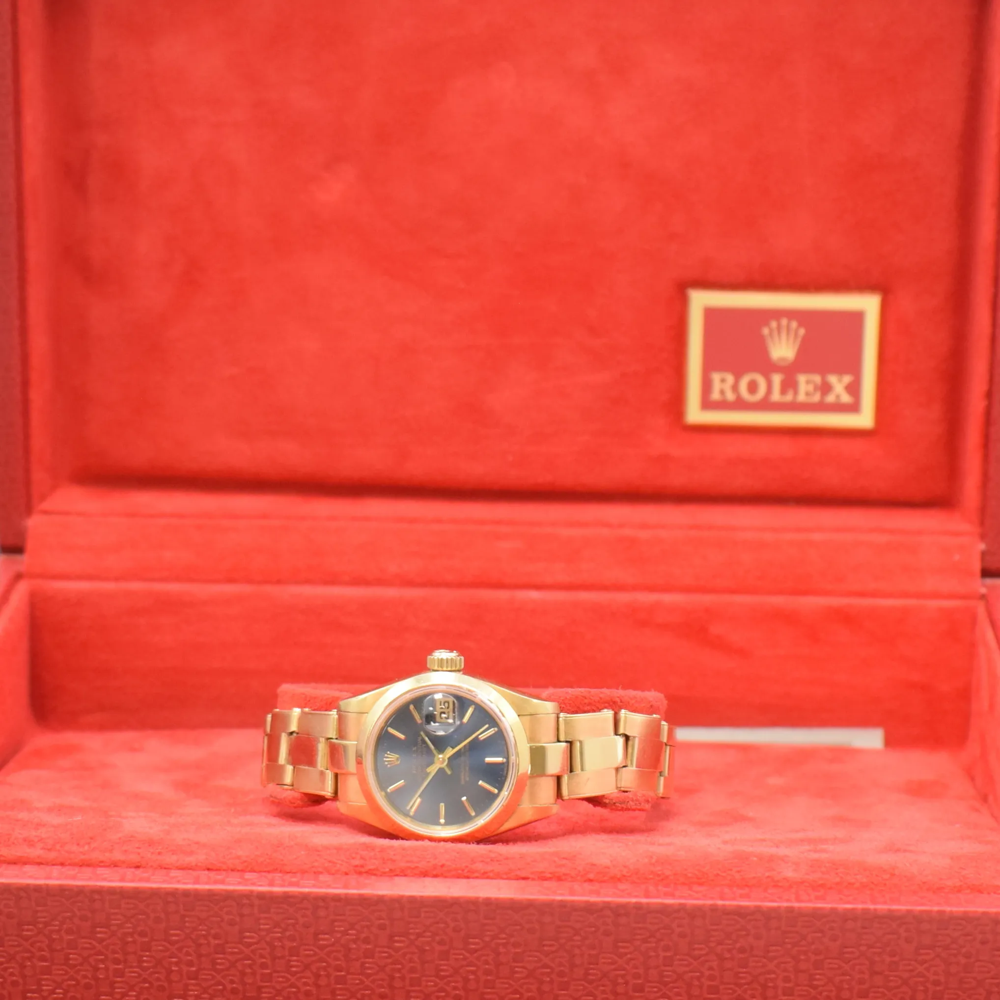 Rolex Lady-Datejust 69168 26mm Yellow gold Blue 6