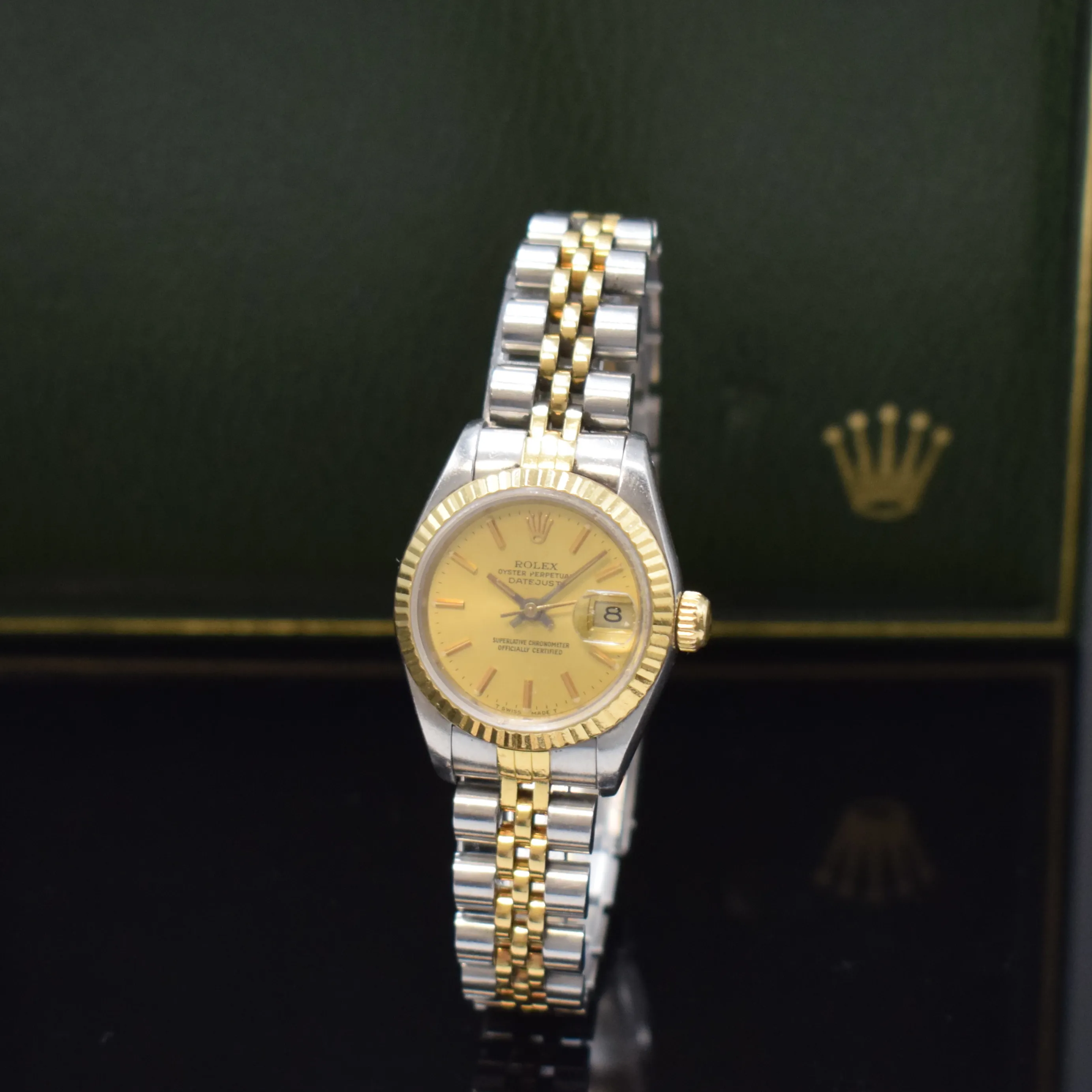 Rolex Lady-Datejust 69173 26mm Yellow gold and Stainless steel Champagne