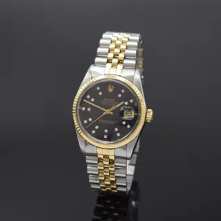 Rolex Datejust 36 16013 Stainless steel Black