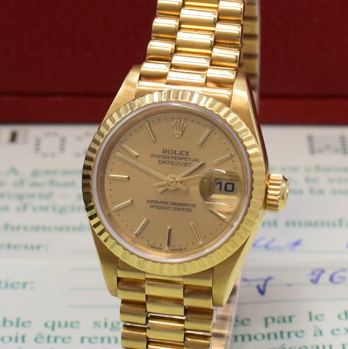 Rolex Lady-Datejust 69178 26mm Yellow gold Champagne 1