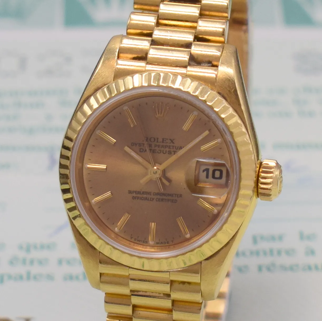 Rolex Lady-Datejust 69178 26mm Yellow gold Champagne 1