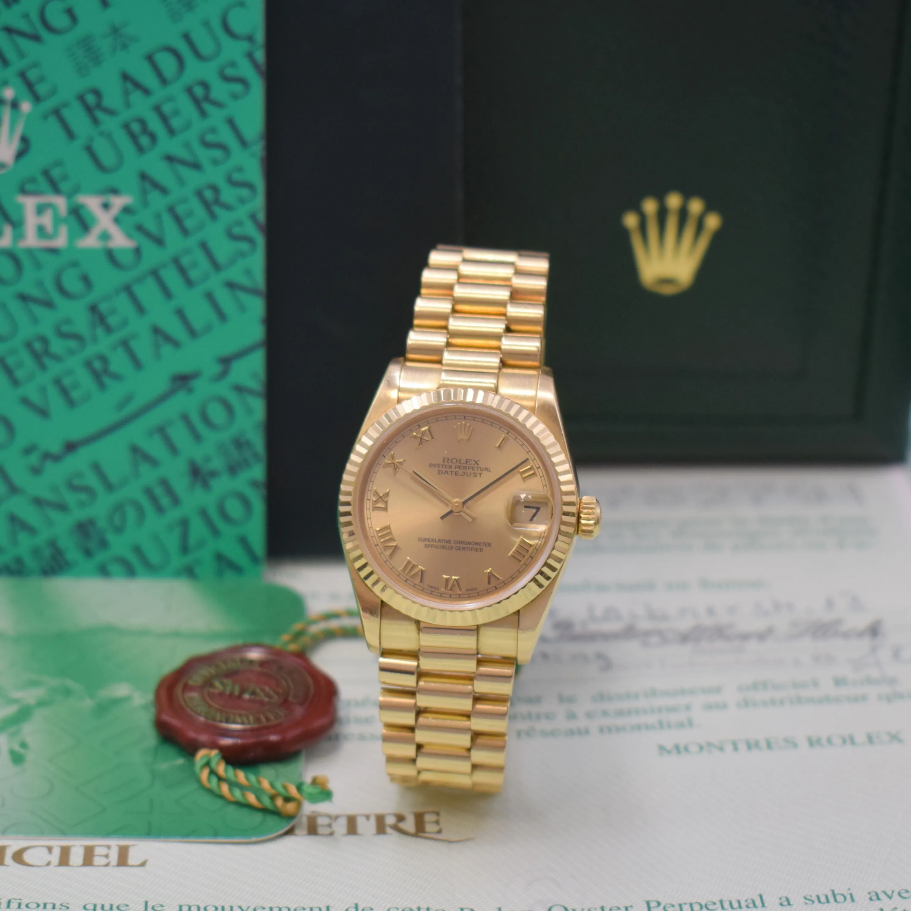 Rolex Lady-Datejust 78278 31mm Yellow gold Gilded