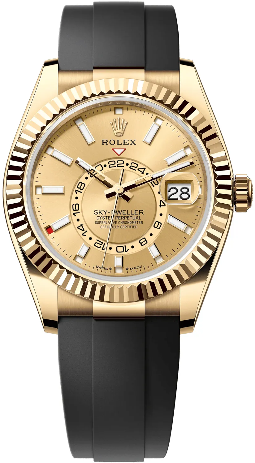 Rolex Sky-Dweller 336238-0001 42mm Yellow gold Champagne