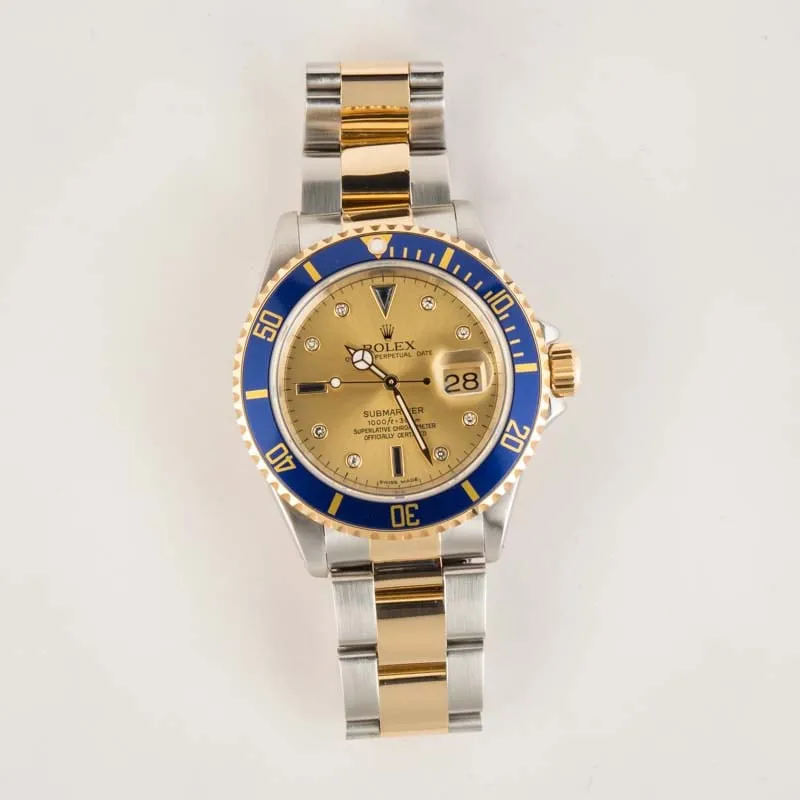 Rolex Submariner 16613 40mm Stainless steel Champagne 4