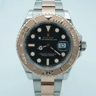 Rolex Yacht-Master 126621-0002 40mm Rose gold and Stainless steel Black