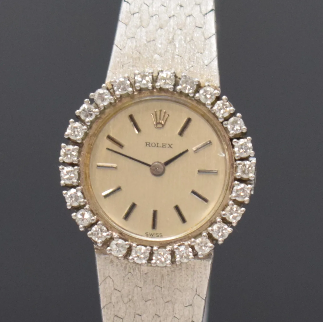 Rolex 23mm White gold and Diamond Silver 1