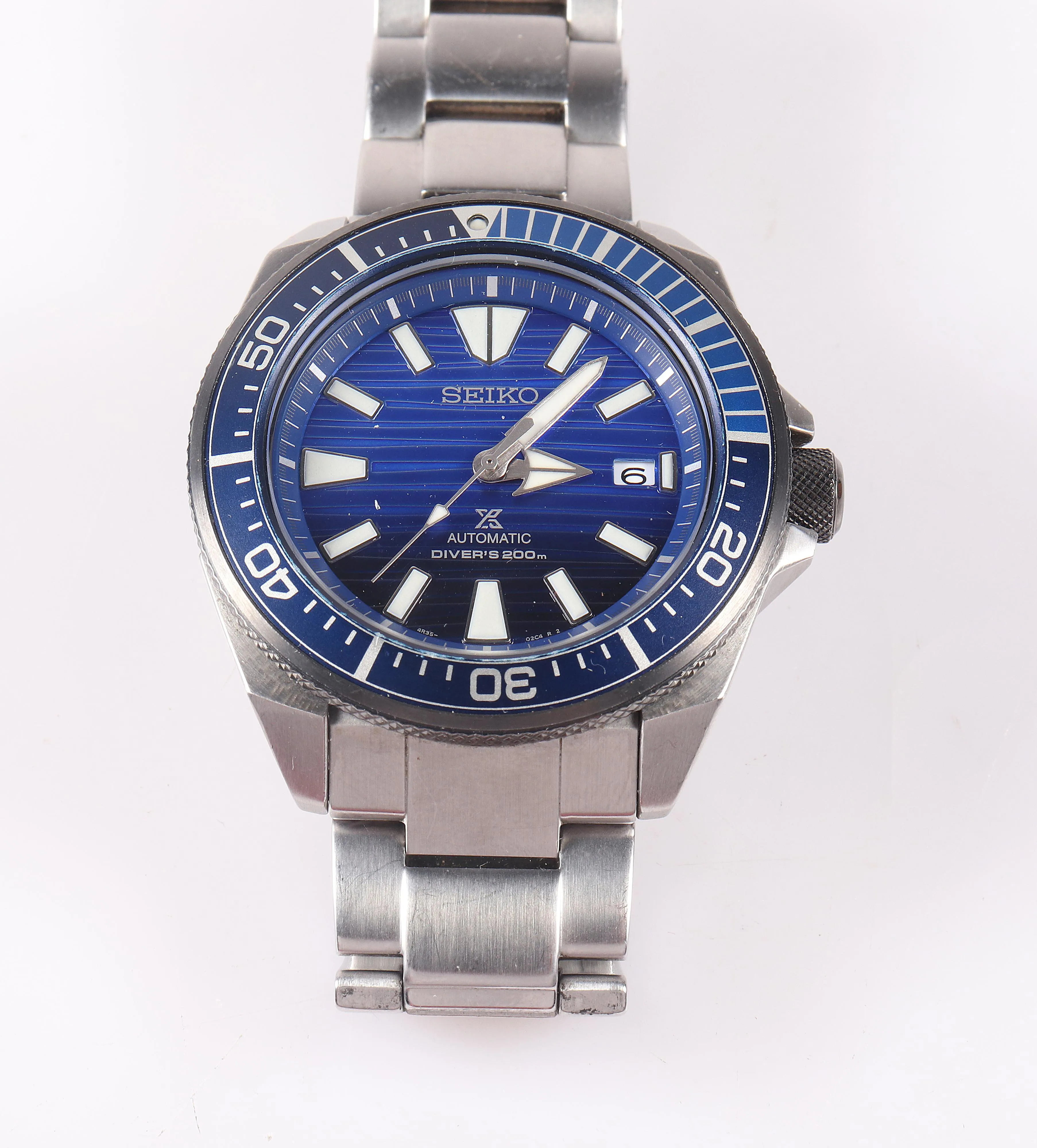 Seiko Diver's 200m 4R35-01X0 44mm Stainless steel Blue