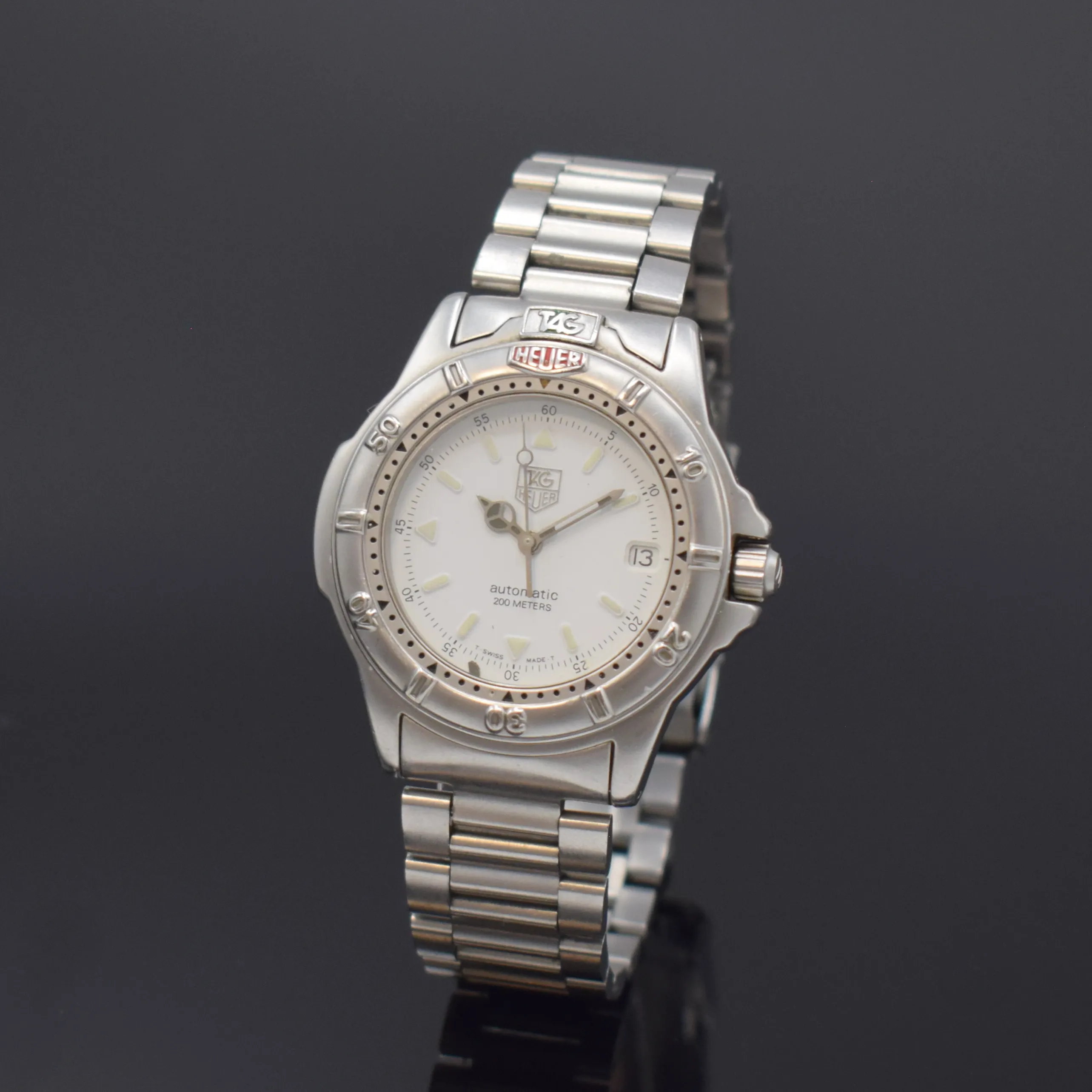 TAG Heuer 2000 699.706K 38mm Stainless steel White