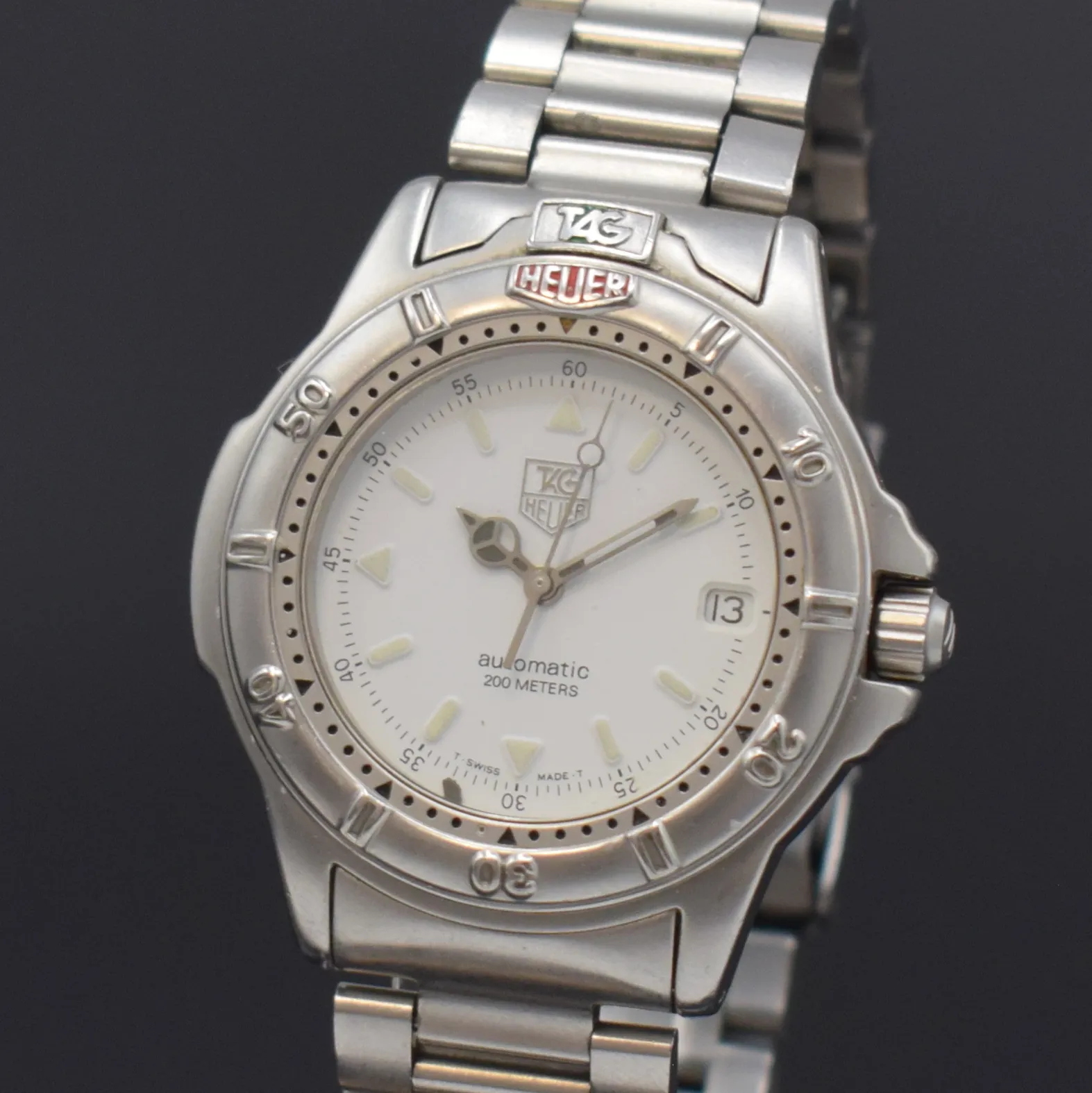 TAG Heuer 2000 699.706K 38mm Stainless steel White 1