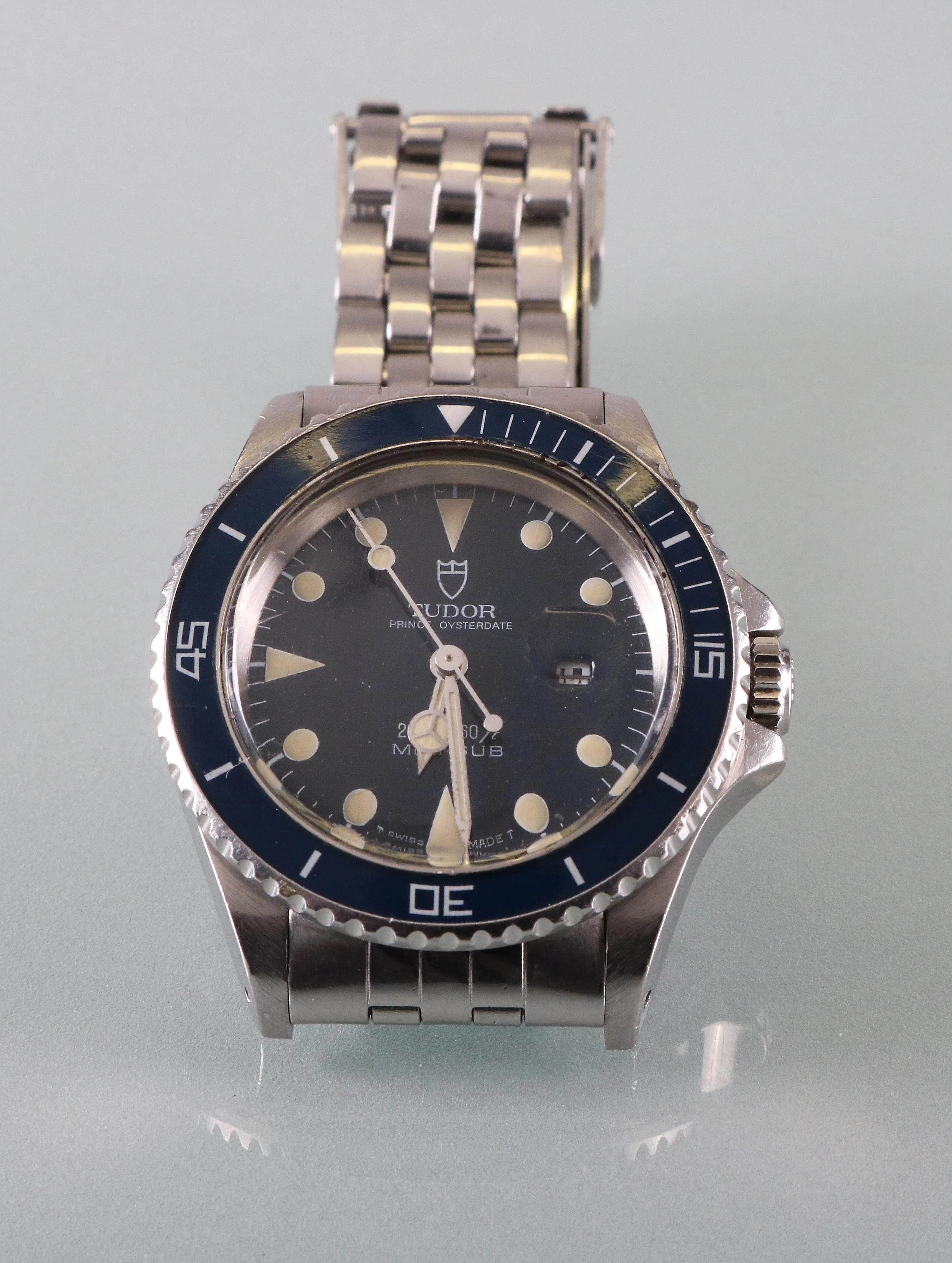 Tudor Mini-Sub Prince Oyster Date 73090/B469168 33mm Stainless steel Blue 1