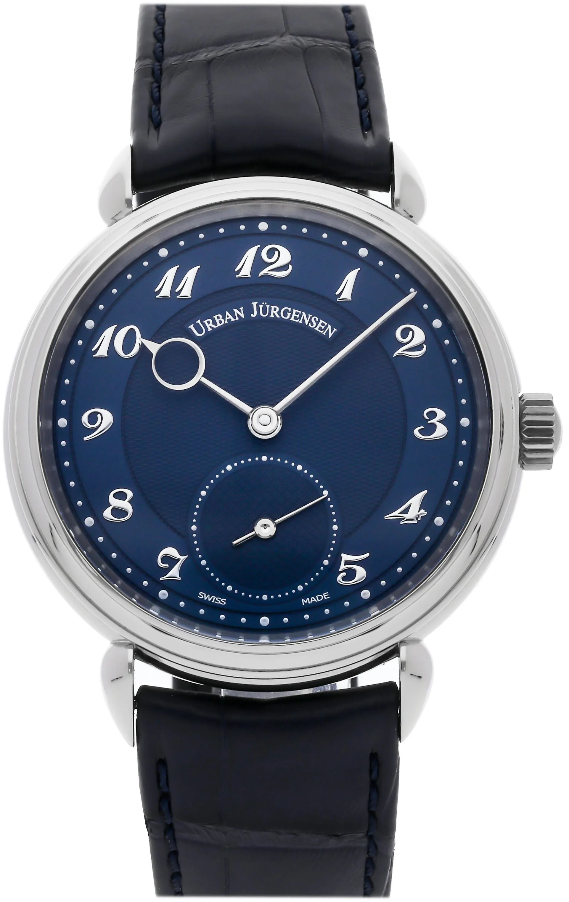 Urban Jürgensen 1745 Collection 1140L PT 40mm Platinum Blue