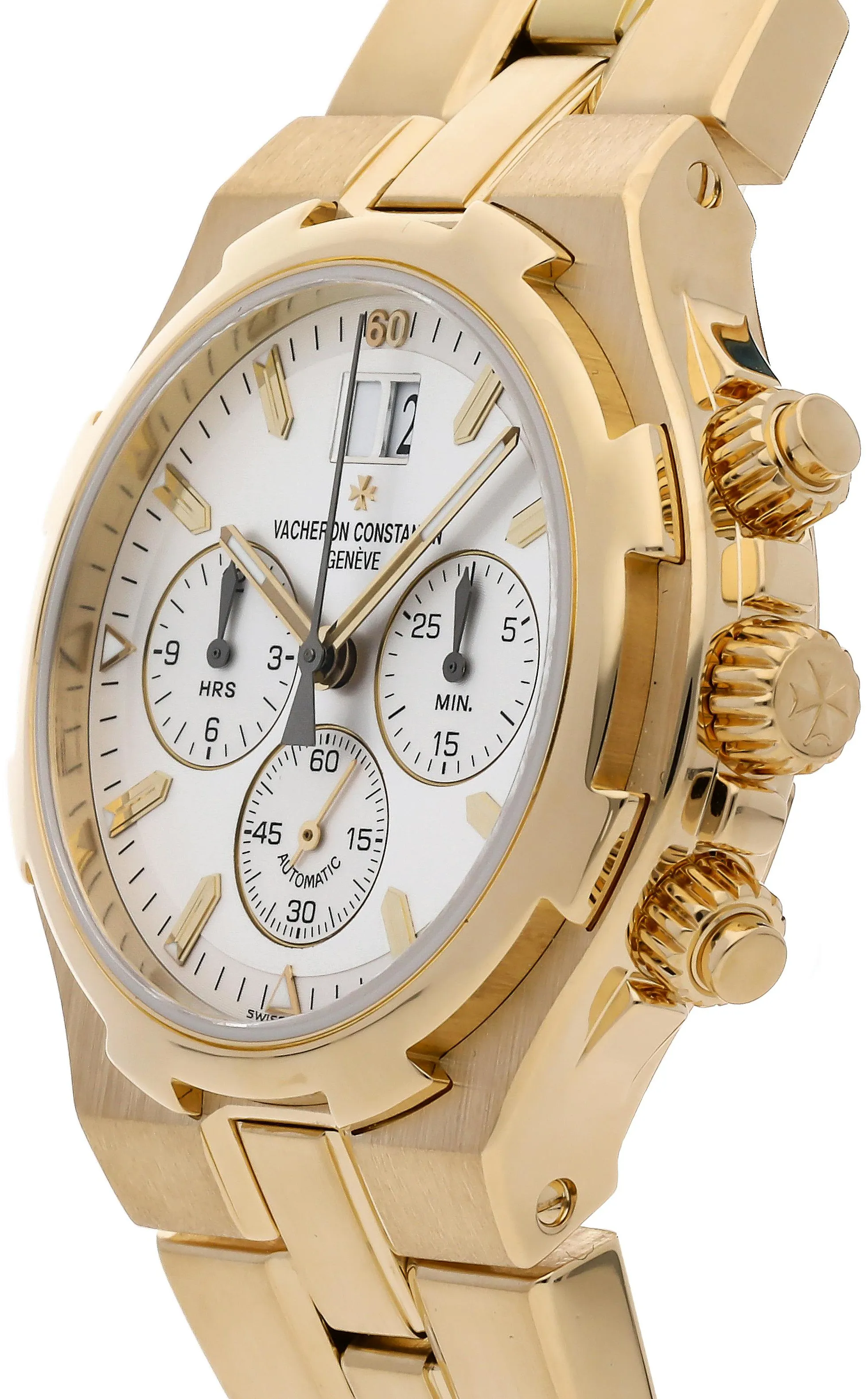 Vacheron Constantin Overseas 49140/423J-8791 40mm Yellow gold Silver 1